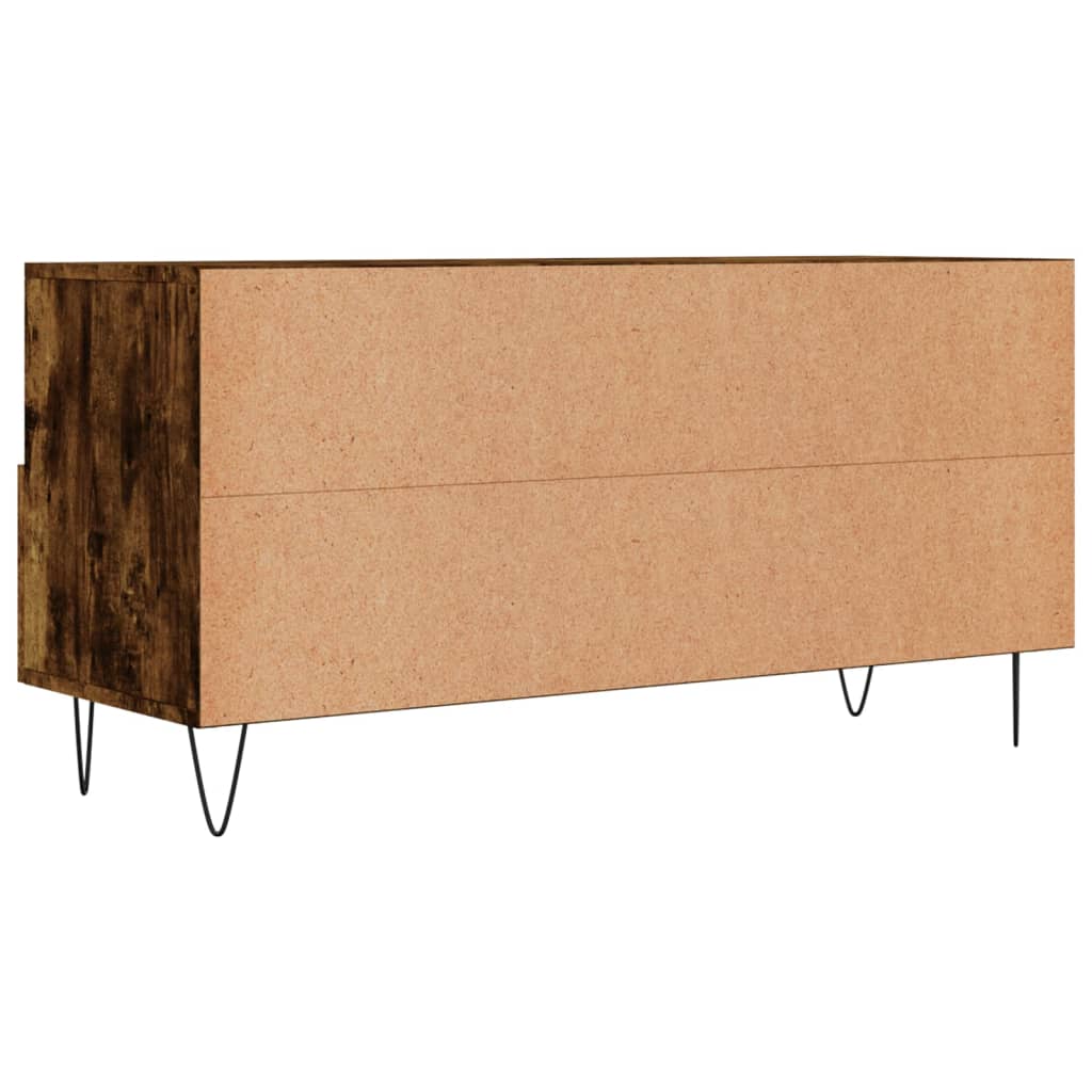 Tv-Meubel 102X36X50 Cm Bewerkt Hout Gerookt Eikenkleurig Gerookt eiken - Design Meubelz