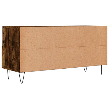 Tv-Meubel 102X36X50 Cm Bewerkt Hout Gerookt Eikenkleurig Gerookt eiken - Design Meubelz