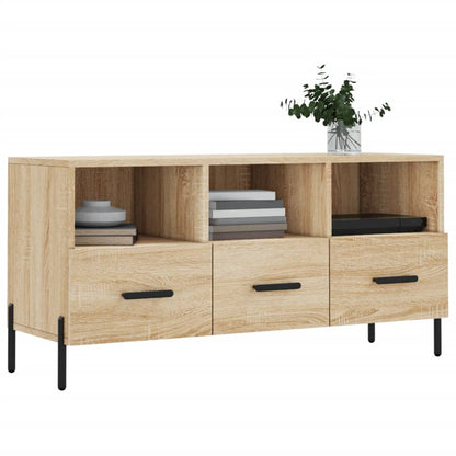 Tv-Meubel 102X36X50 Cm Bewerkt Hout Sonoma Eikenkleurig Sonoma eiken - Design Meubelz