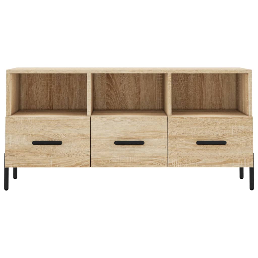 Tv-Meubel 102X36X50 Cm Bewerkt Hout Sonoma Eikenkleurig Sonoma eiken - Design Meubelz