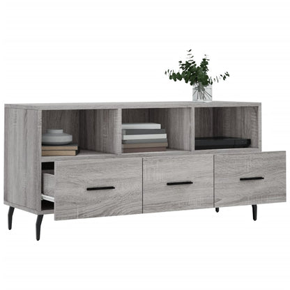 Tv-Meubel 102X36X50 Cm Bewerkt Hout Grijs Sonoma Eikenkleurig Grijs sonoma - Design Meubelz