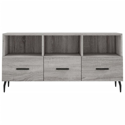 Tv-Meubel 102X36X50 Cm Bewerkt Hout Grijs Sonoma Eikenkleurig Grijs sonoma - Design Meubelz