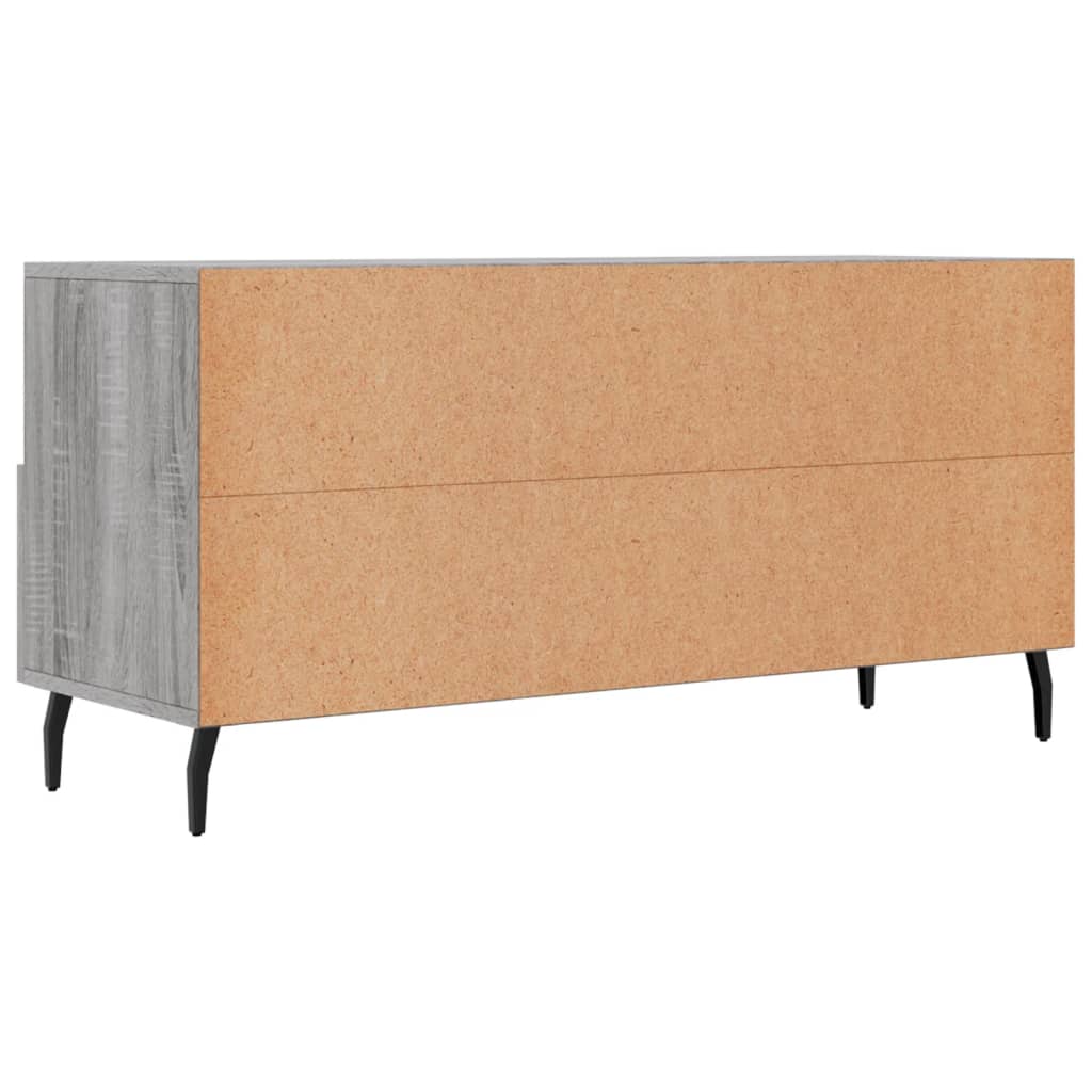 Tv-Meubel 102X36X50 Cm Bewerkt Hout Grijs Sonoma Eikenkleurig Grijs sonoma - Design Meubelz