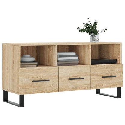 Tv-Meubel 102X36X50 Cm Bewerkt Hout Sonoma Eikenkleurig Sonoma eiken - Design Meubelz