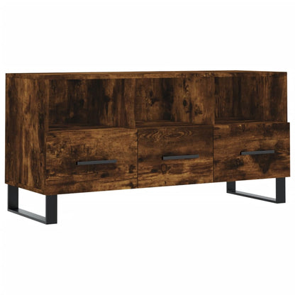 Tv-Meubel 102X36X50 Cm Bewerkt Hout Gerookt Eikenkleurig Gerookt eiken - Design Meubelz