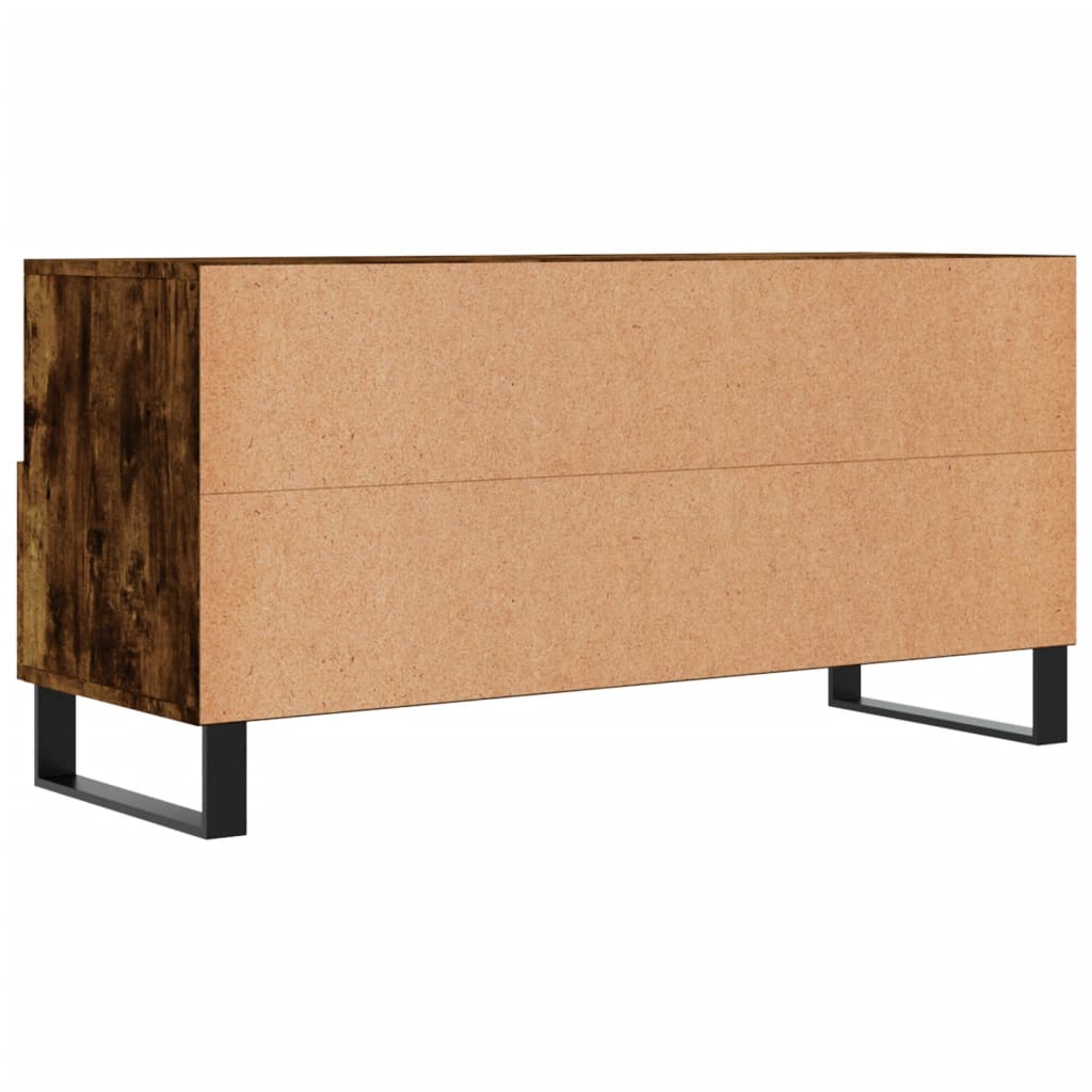 Tv-Meubel 102X36X50 Cm Bewerkt Hout Gerookt Eikenkleurig Gerookt eiken - Design Meubelz