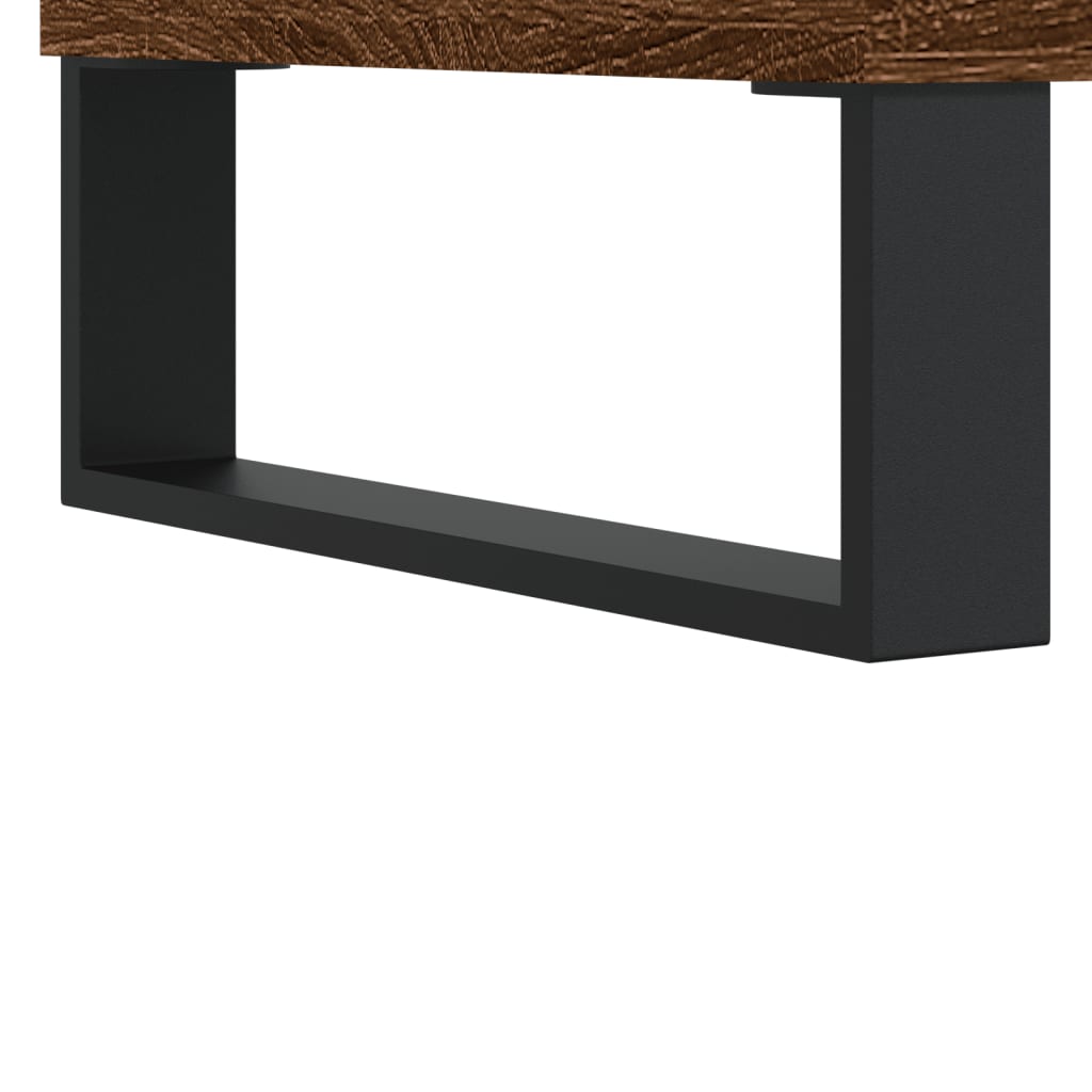 Tv-Meubel 102X36X50 Cm Bewerkt Hout Bruineikenkleurig Bruineiken - Design Meubelz