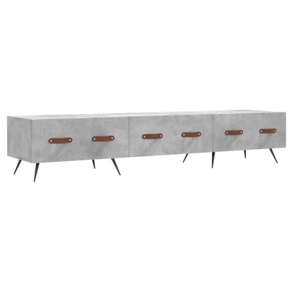 Tv-Meubel 150X36X30 Cm Bewerkt Hout Betongrijs Betongrijs - Design Meubelz