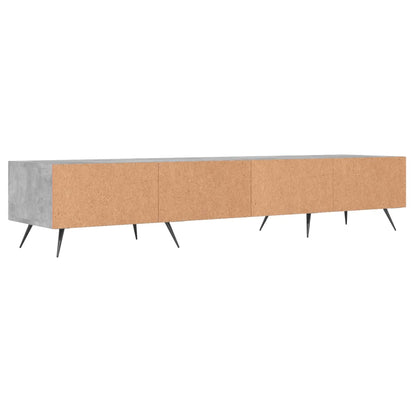 Tv-Meubel 150X36X30 Cm Bewerkt Hout Betongrijs Betongrijs - Design Meubelz