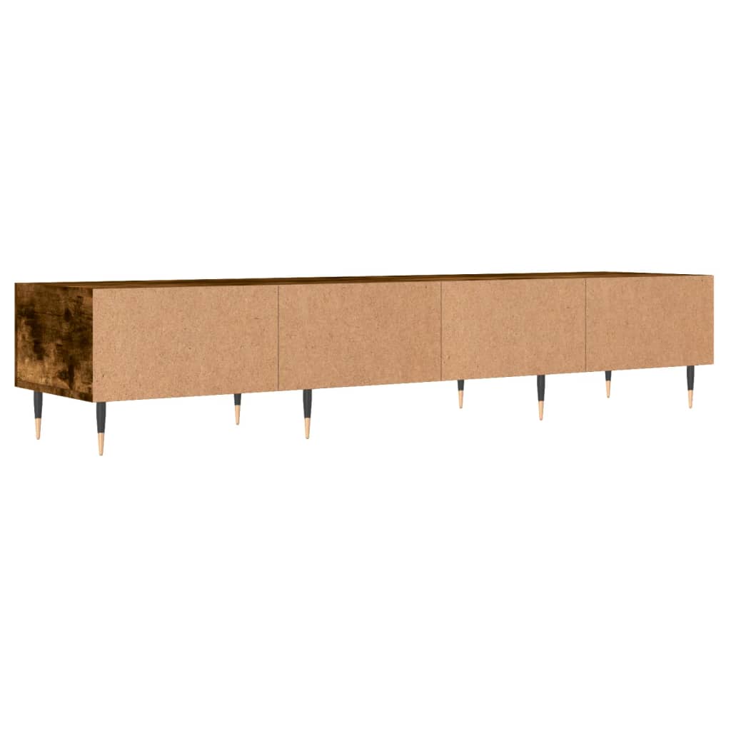 Tv-Meubel 150X36X30 Cm Bewerkt Hout Gerookt Eikenkleurig Gerookt eiken - Design Meubelz