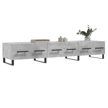 Tv-Meubel 150X36X30 Cm Bewerkt Hout Betongrijs Betongrijs - Design Meubelz