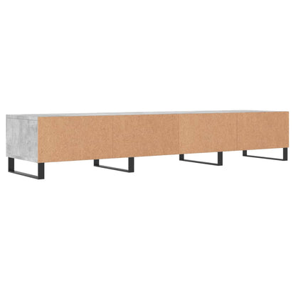 Tv-Meubel 150X36X30 Cm Bewerkt Hout Betongrijs Betongrijs - Design Meubelz