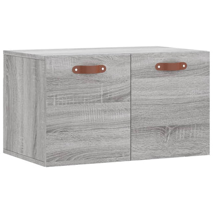 Wandkast 60X36,5X35 Cm Bewerkt Hout Grijs Sonoma Eikenkleurig - Design Meubelz