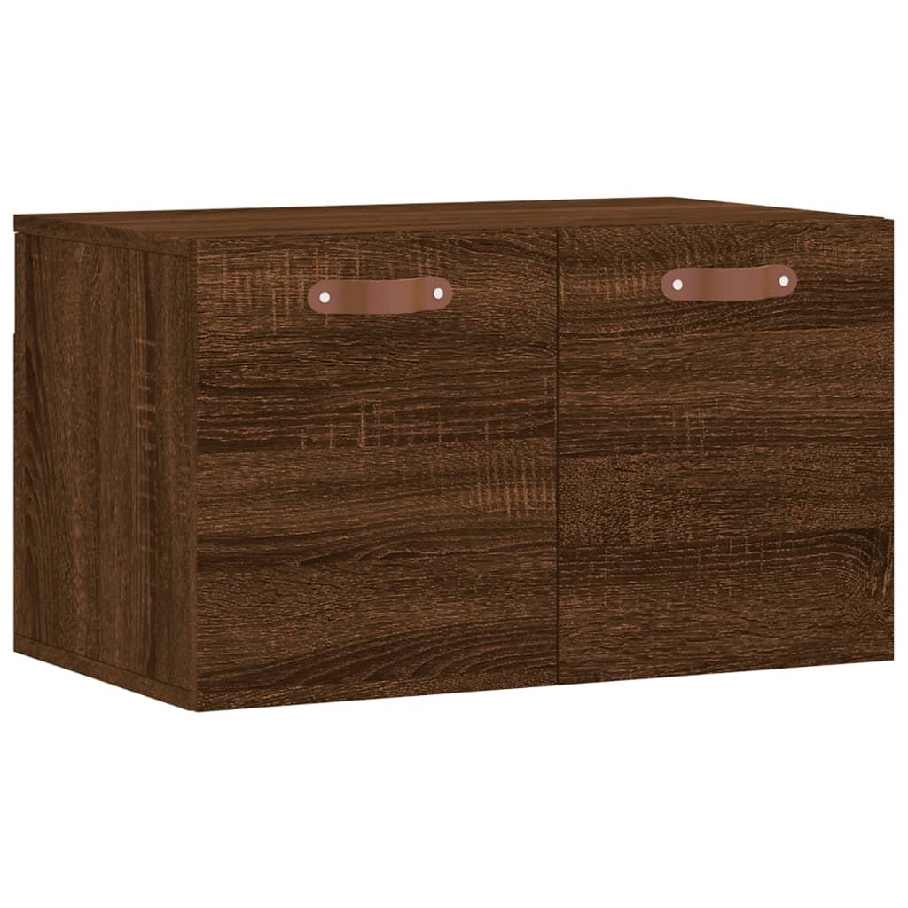 Wandkast 60X36,5X35 Cm Bewerkt Hout Bruineikenkleurig - Design Meubelz