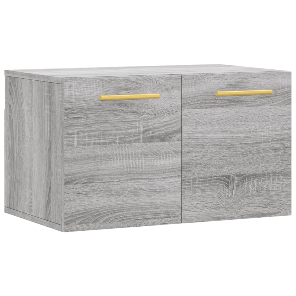 Wandkast 60X36,5X35 Cm Bewerkt Hout Grijs Sonoma Eikenkleurig - Design Meubelz