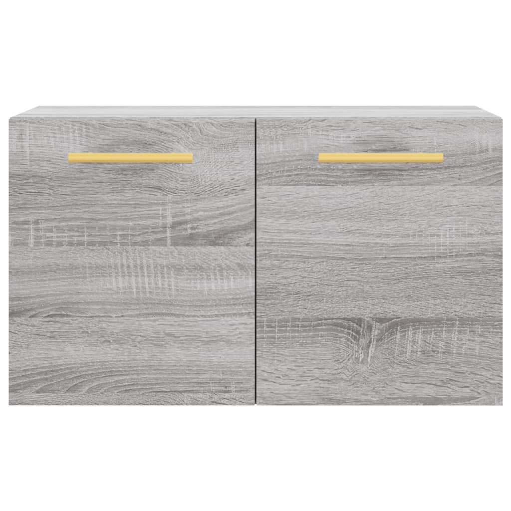 Wandkast 60X36,5X35 Cm Bewerkt Hout Grijs Sonoma Eikenkleurig - Design Meubelz