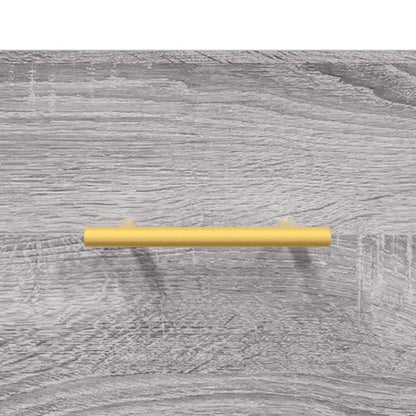 Wandkast 60X36,5X35 Cm Bewerkt Hout Grijs Sonoma Eikenkleurig - Design Meubelz