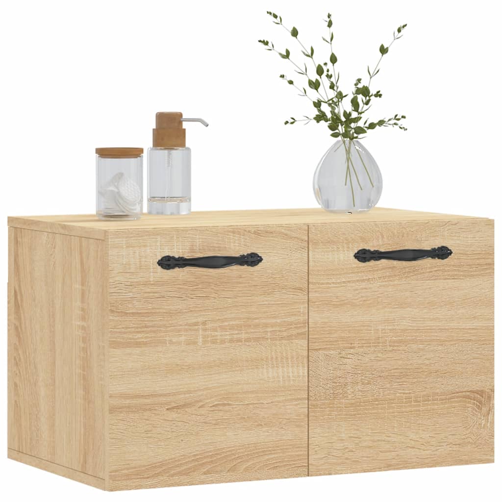 Wandkast 60X36,5X35 Cm Bewerkt Hout Sonoma Eikenkleurig - Design Meubelz