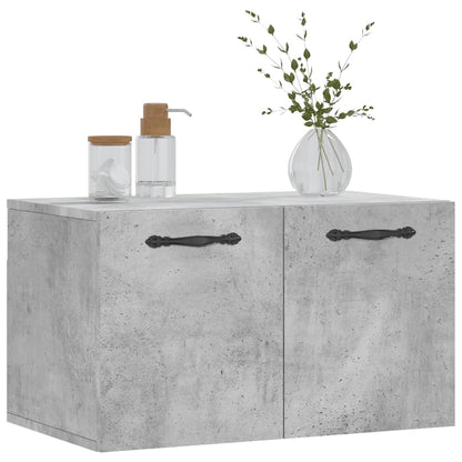 Wandkast 60X36,5X35 Cm Bewerkt Hout Betongrijs - Design Meubelz