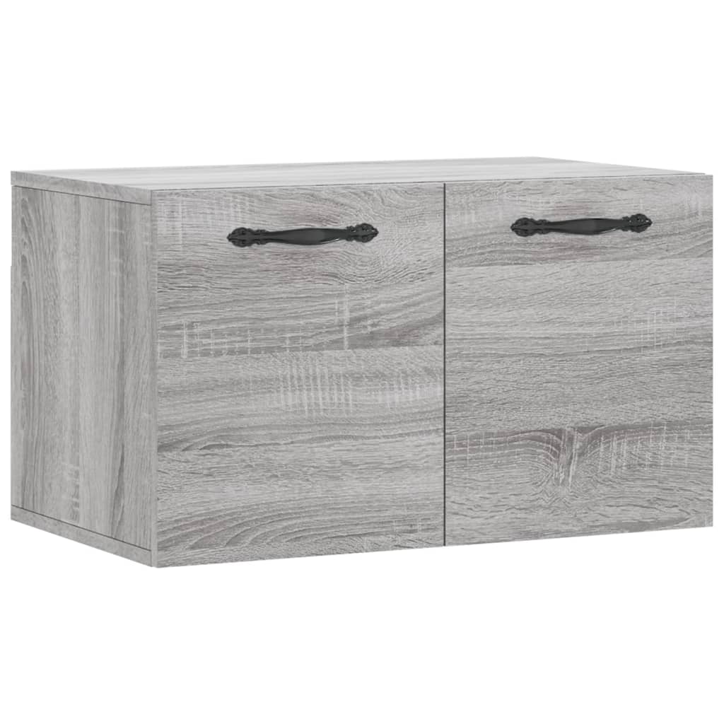 Wandkast 60X36,5X35 Cm Bewerkt Hout Grijs Sonoma Eikenkleurig - Design Meubelz