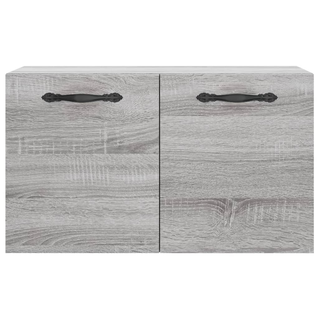 Wandkast 60X36,5X35 Cm Bewerkt Hout Grijs Sonoma Eikenkleurig - Design Meubelz