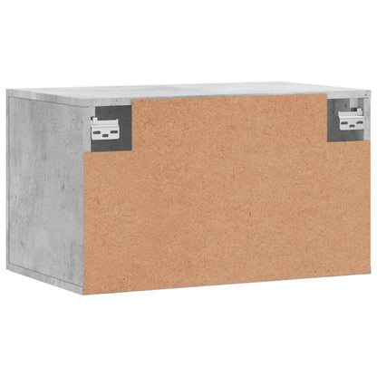 Wandkast 60X36,5X35 Cm Bewerkt Hout Betongrijs - Design Meubelz