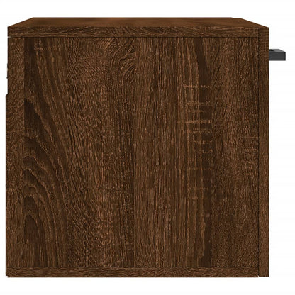 Wandkast 60X36,5X35 Cm Bewerkt Hout Bruineikenkleurig - Design Meubelz