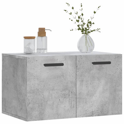 Wandkast 60X36,5X35 Cm Bewerkt Hout Betongrijs - Design Meubelz