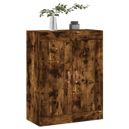 Wandkast 69,5X34X90 Cm Bewerkt Hout Gerookt Eikenkleurig - Design Meubelz