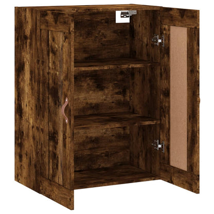 Wandkast 69,5X34X90 Cm Bewerkt Hout Gerookt Eikenkleurig - Design Meubelz