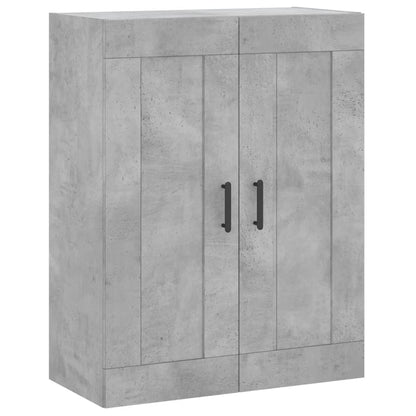 Wandkast 69,5X34X90 Cm Bewerkt Hout Betongrijs - Design Meubelz