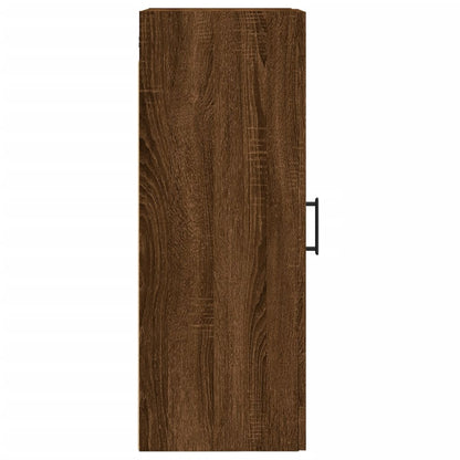 Wandkast 34,5X34X90 Cm Bewerkt Hout Bruineikenkleurig - Design Meubelz