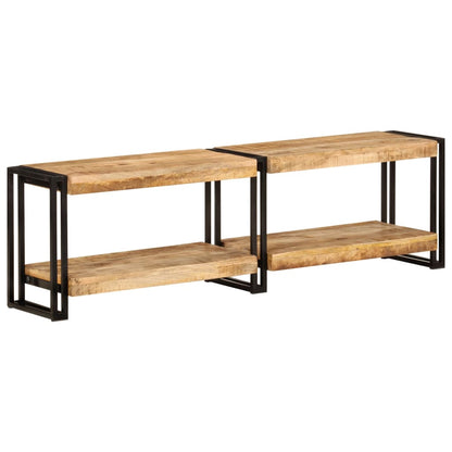 Tv-Meubel 140X30X40 Cm Massief Mangohout - Design Meubelz