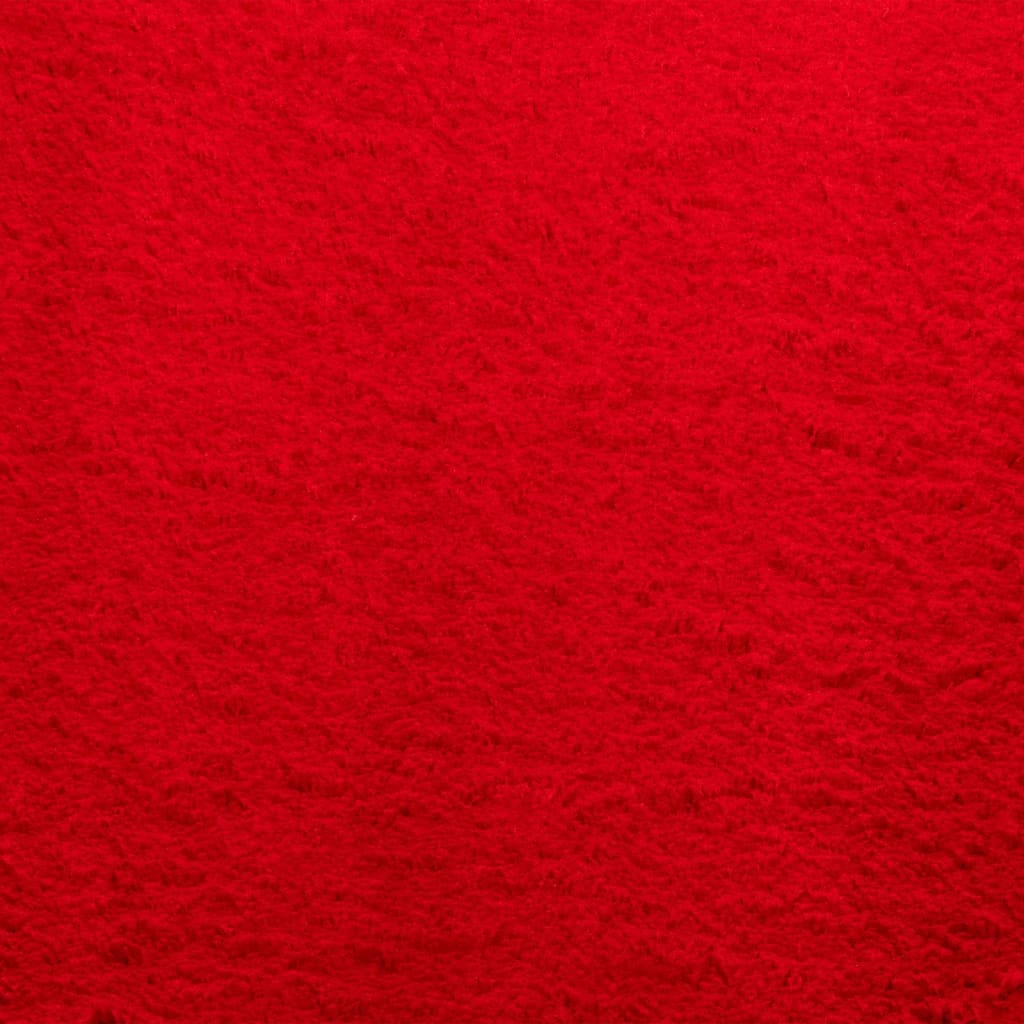 Vloerkleed Huarte Laagpolig Zacht Wasbaar Rood Ø 100 cm - Design Meubelz