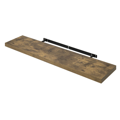 Zwevende Wandplank – Houten Boekenplank & Displayrek – Muurmontage voor Boeken, Foto’s & Decoratie