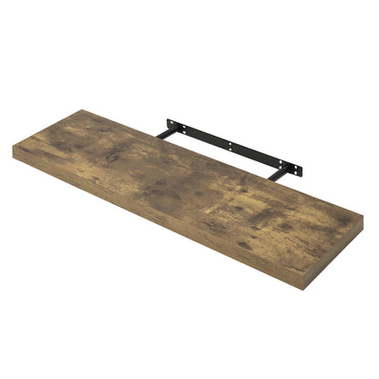 Zwevende Wandplank – Houten Boekenplank & Displayrek – Muurmontage voor Boeken, Foto’s & Decoratie