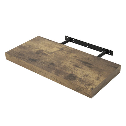 Zwevende Wandplank – Houten Boekenplank & Displayrek – Muurmontage voor Boeken, Foto’s & Decoratie