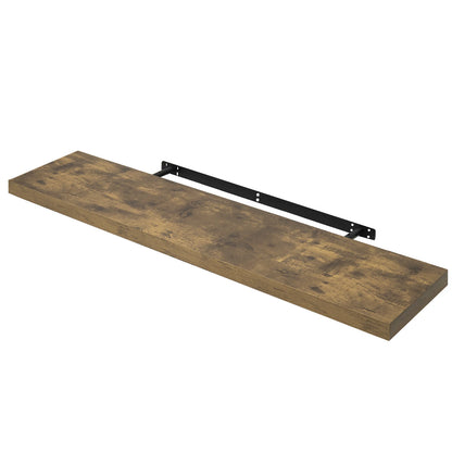 Zwevende Wandplank – Houten Boekenplank & Displayrek – Muurmontage voor Boeken, Foto’s & Decoratie