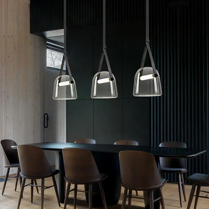 Moderne Glazen Hanglamp – Design LED Plafondlamp – Voor Woonkamer, Slaapkamer & Hotel