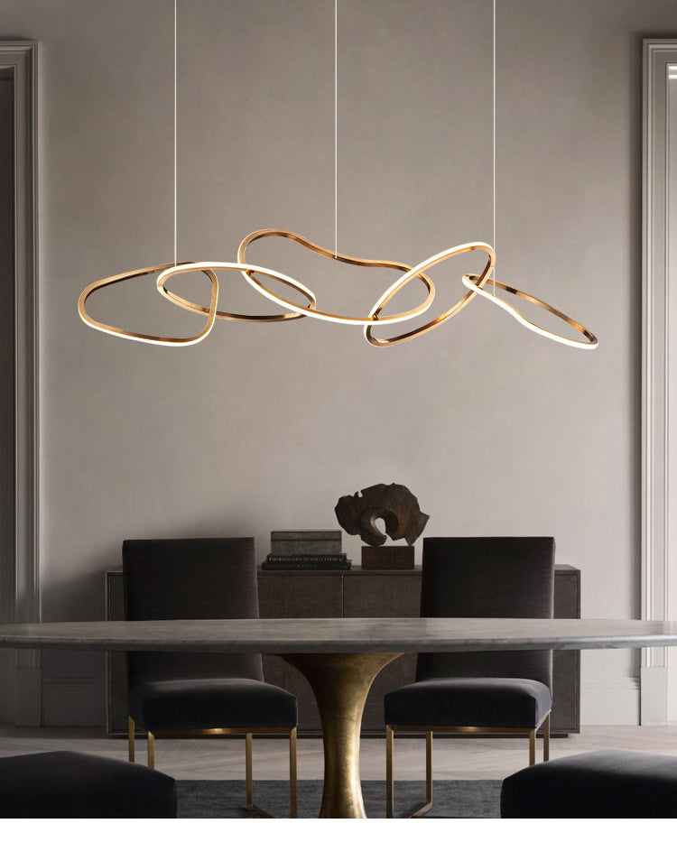Nordicz Chic Hanglamp Unieke Vorm in goud - Design Meubelz