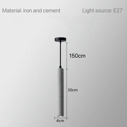 Vintage Beton Hanglamp – Industriële LED Pendelverlichting voor Keuken, Eiland, Restaurant & Hotel