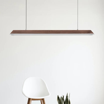 Nordic Houten Hanglamp – LED Plafondlamp 43-86W – Modern Design voor Woonkamer & Eettafel