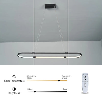 Moderne Dimbare LED Hanglamp – Design Plafondlamp – Voor Eetkamer, Keuken & Slaapkamer