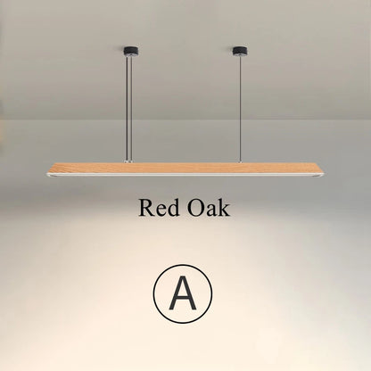 Nordic Houten Hanglamp – LED Plafondlamp 43-86W – Modern Design voor Woonkamer & Eettafel