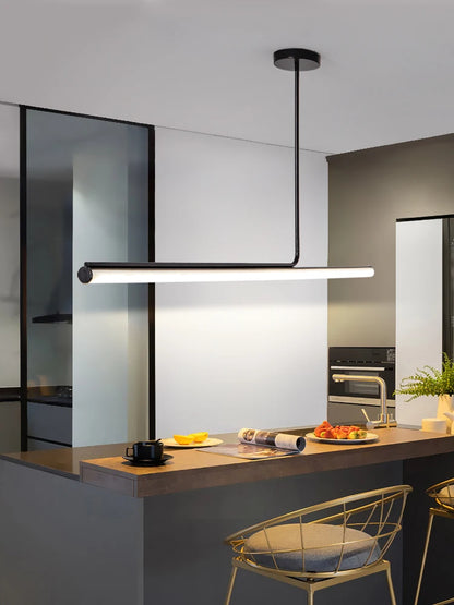 Moderne Minimalistische Eetkamer Hanglamp – Strak Aluminium Design – LED Verlichting voor Eettafel & Bar