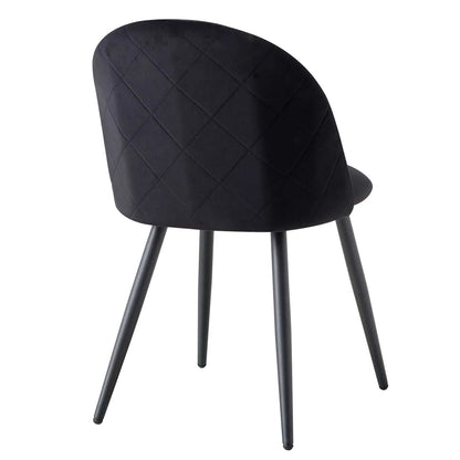 Set van 2 Luxe Nordic Eetkamerstoelen – Velvet Stof – Moderne Designstoelen voor Eetkamer, Slaapkamer & Kaptafel