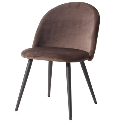 Set van 2 Luxe Nordic Eetkamerstoelen – Velvet Stof – Moderne Designstoelen voor Eetkamer, Slaapkamer & Kaptafel