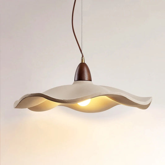 Nordic Wabi-Sabi Hanglamp – Vintage Houten Plafondlamp – Moderne Kunstzinnige Verlichting voor Slaapkamer & Restaurant