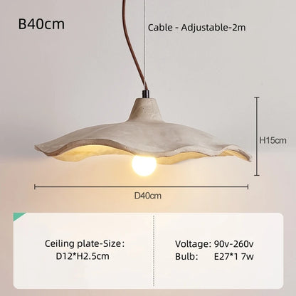 Nordic Wabi-Sabi Hanglamp – Vintage Houten Plafondlamp – Moderne Kunstzinnige Verlichting voor Slaapkamer & Restaurant