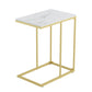 Nordicz Chic bijzettafel marmer blad goud frame - Design Meubelz